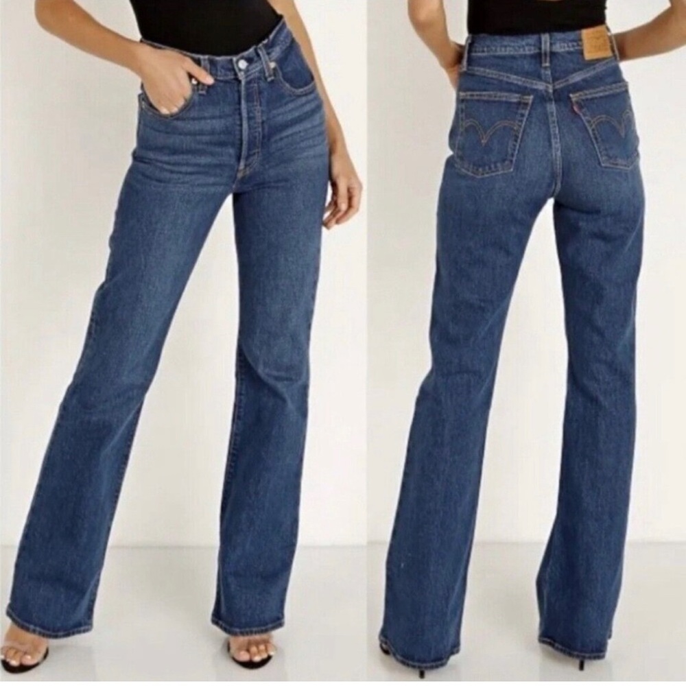 Levi’s Premium  Ribcage Boot Jeans Size 28 with Big E